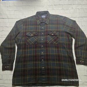 VTG Alpine Trail Plaid Flannel Men's XXL Tall Cabin Core Y2K